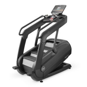 Prednji i bočni prikaz Intenza Escalate Stairclimber 550 serije e2+ fitnes sprave