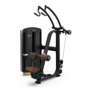 Intenza LAT Pulldown Dezign line fitness machine on white background