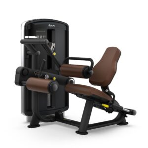 Силова селекторна машина Intenza Seated Leg Curl Dezign Line на бял фон