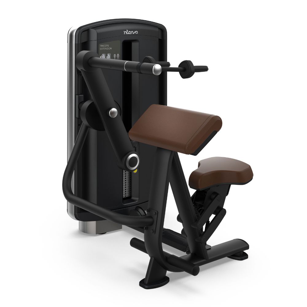 Селекторна машина за сила Intenza Triceps Extension Dezign Line на бела позадина