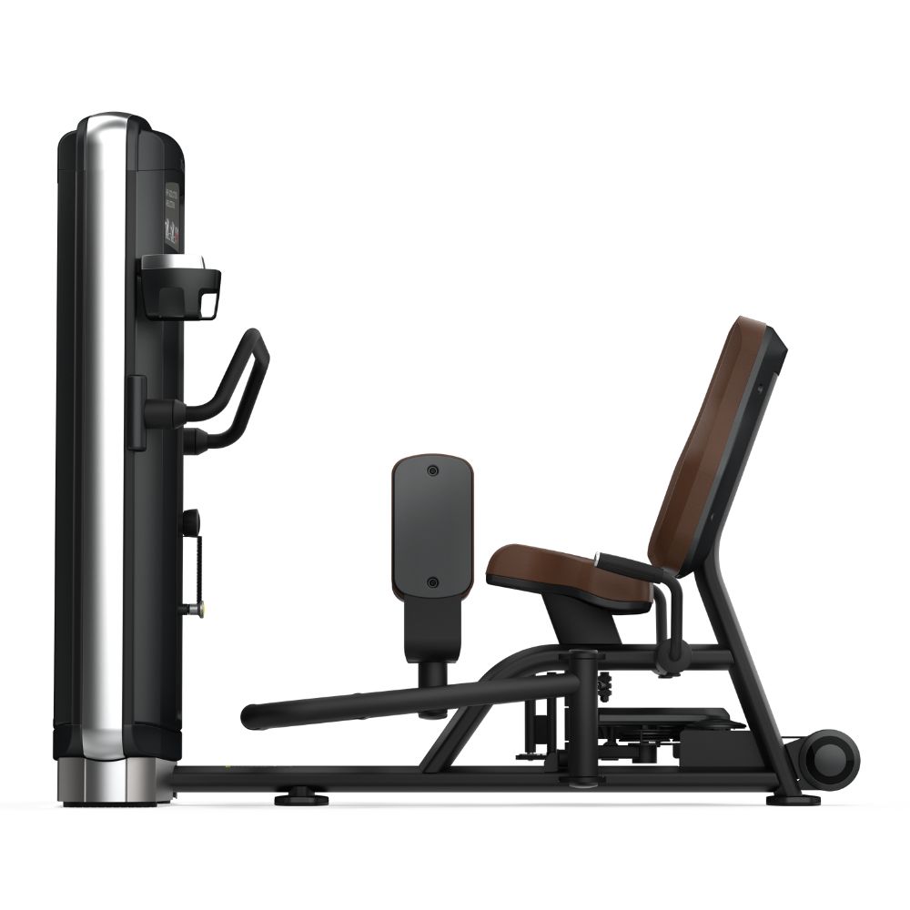 Side view of Intenza Adduction / Abduction Dezign Line Strength Selectorized machine on white background