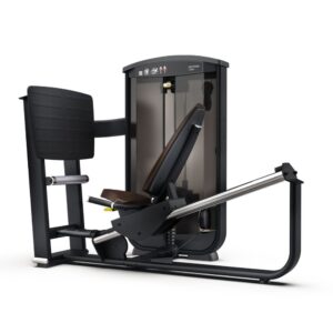 Страничен изглед на селекторна машина за сила Intenza Leg Press Ease Line на бела позадина