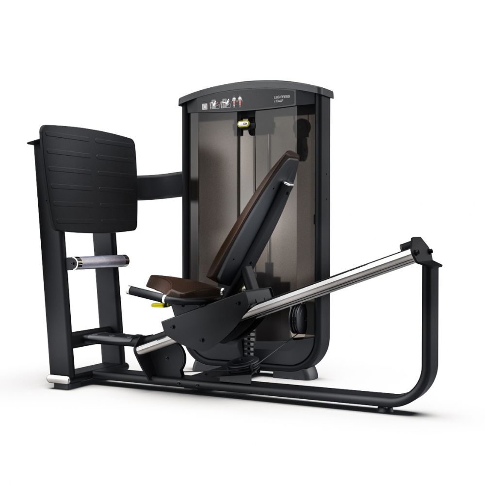 Bočni prikaz selektorizovane sprave za trening snage Intenza Leg Press Ease Line na beloj pozadini
