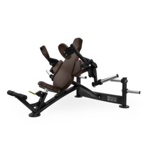 Dijagonalni prikaz sprave za trening snage sa tegovima u pločama Intenza Triceps Extension Uplift Line na beloj pozadini