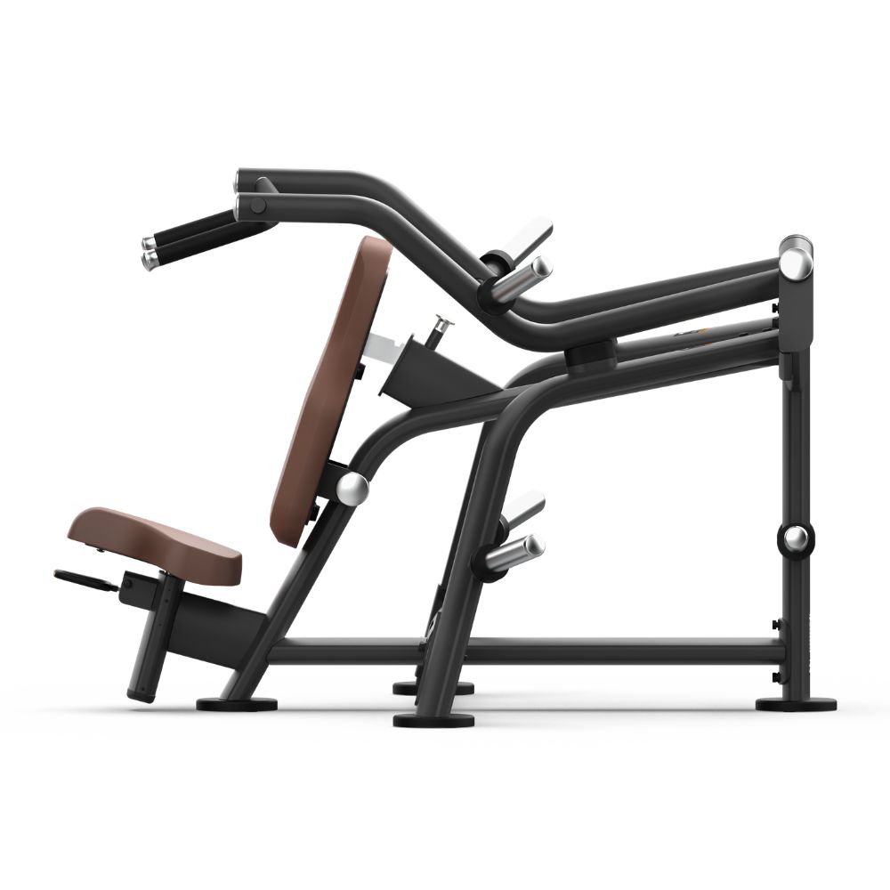 Side view of Intenza Shoulder Press Zone Line plate-loaded strength machine on a white background