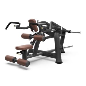 Diagonal view of Intenza Triceps Press/Seated Dip Zone Line plate-loaded strength machine on a white background