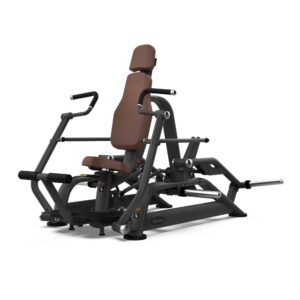 Diagonal view of Intenza Vertical Chest Press Zone Line plate-loaded strength machine on a white background