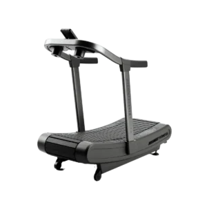 Diagonal left front view of Assault Runner Elite HIIT treadmill on white background