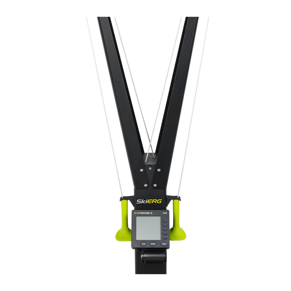 Front view of Concept2 Ski Ergometer Display on white background