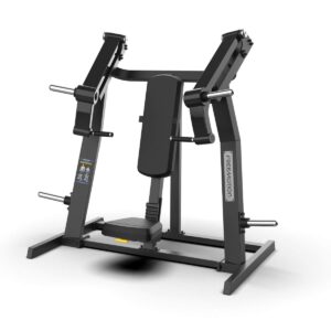 Free Motion EPIC plate loaded fitness machine Incline Chest Press on white background