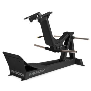 Free Motion EPIC plate loaded fitness machine Squat on white background