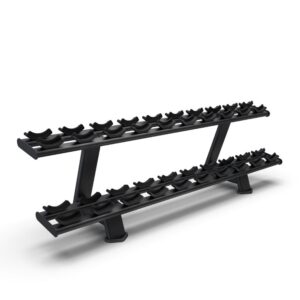 Intenza Two Tier Dumbbell Rack on white background