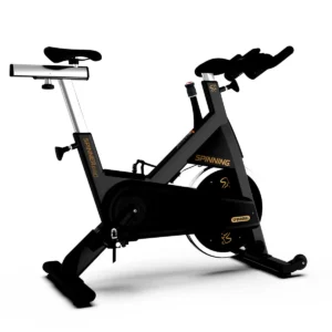 Diagonal backside view of Spinning Spinner Pro bike on white background