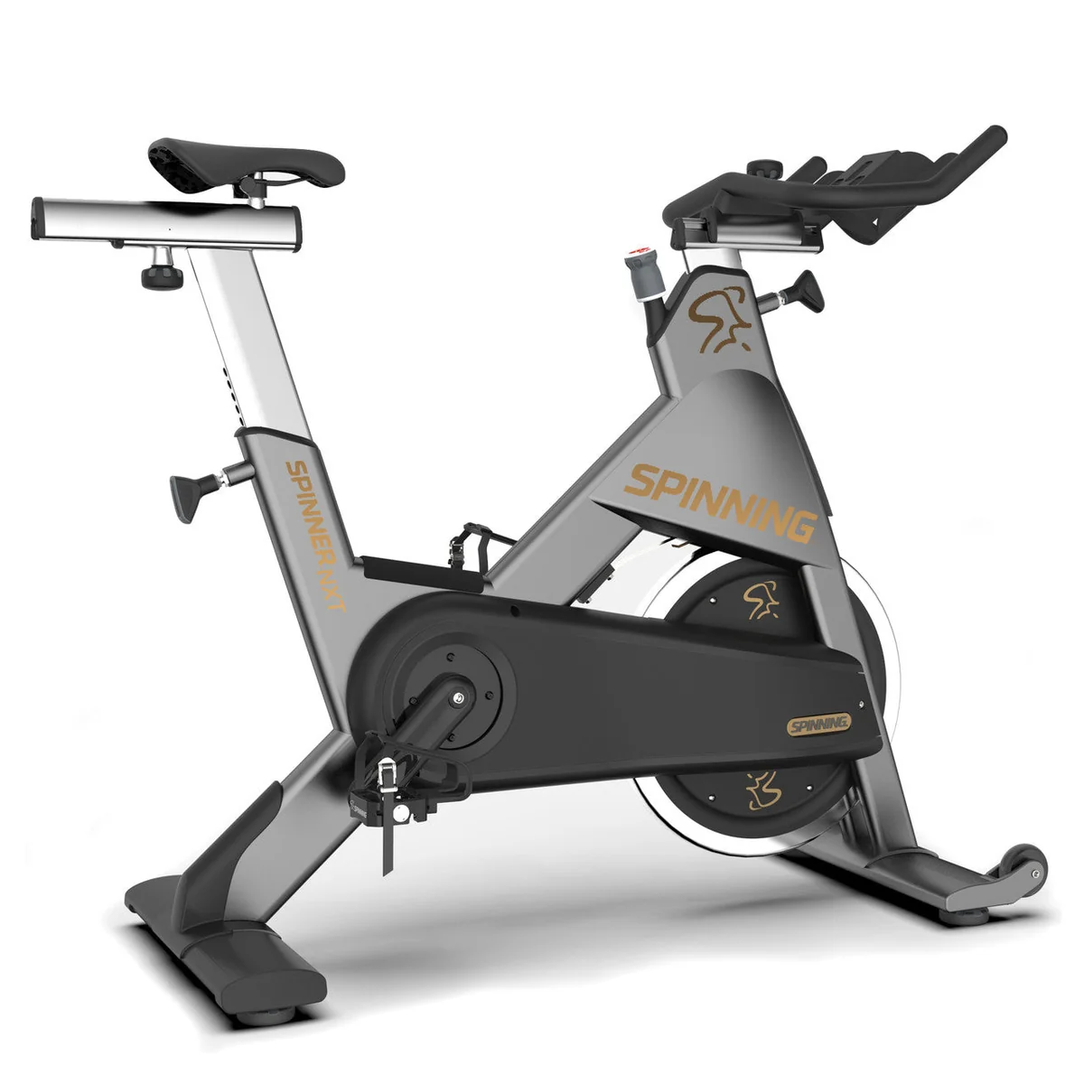 Десен дијагонален изглед на велосипедот за спининг Spinning Spinner NXT на бела позадина